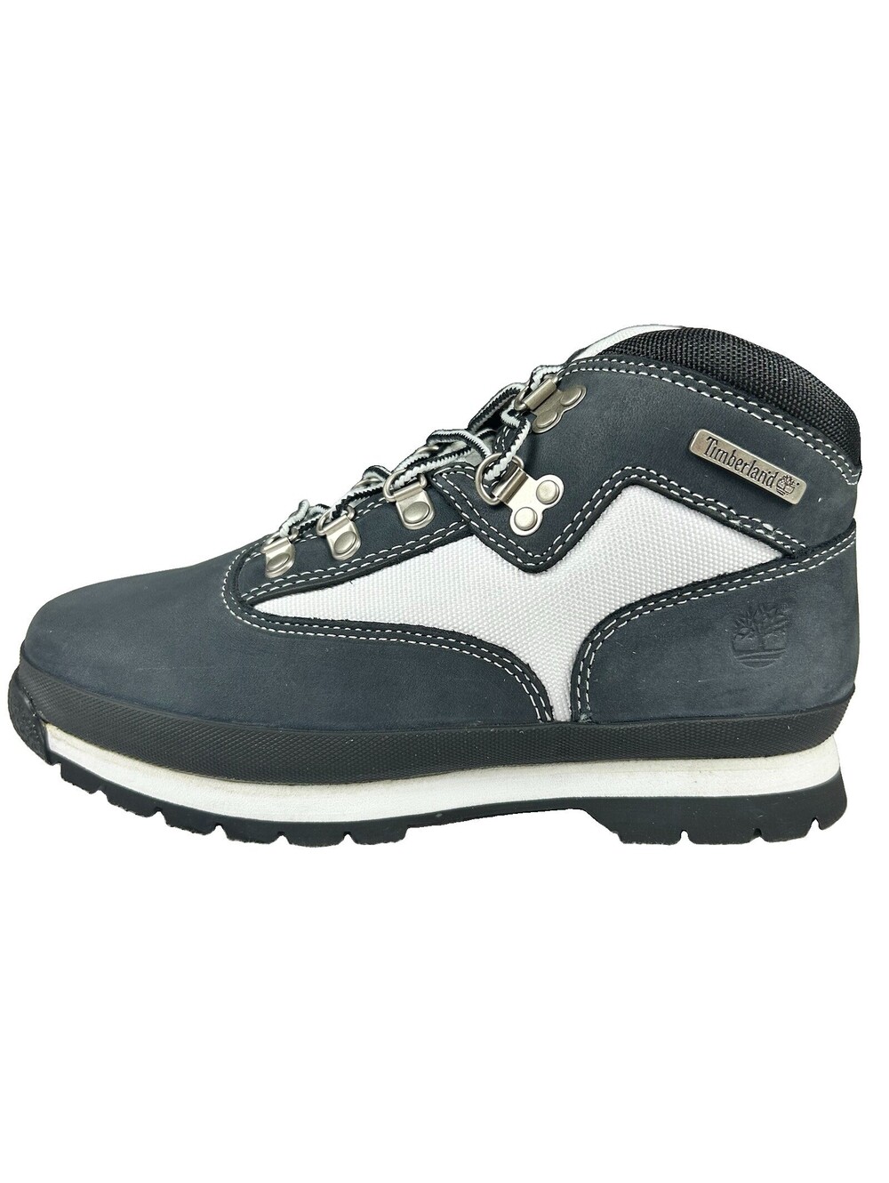 Timberland Junior’s Euro Hiker Mid Lace Hiking Boots Size 5 Junior’s Navy White